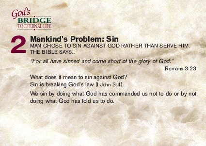 mankind's problem: sin